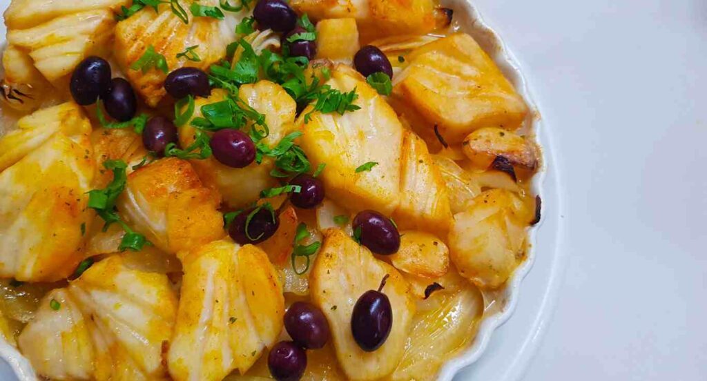 Receita de Bacalhau à Portuguesa