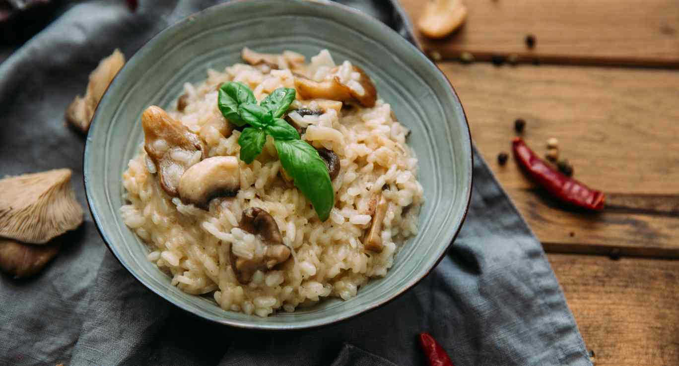 Receita de Risoto de Cogumelos