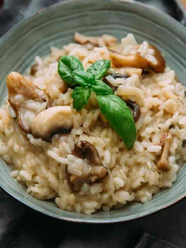 Receita de Risoto de Cogumelos