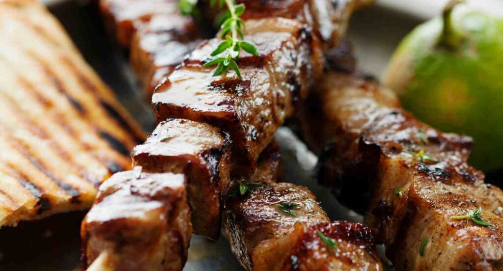 da Receita de Souvlaki de Carne