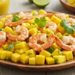 Salada Tropical de Manga e Camarão