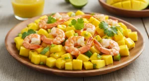 Salada Tropical de Manga e Camarão