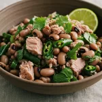 Receita de Salada de Feijão Fradinho com Atum e Cheiro-Verde